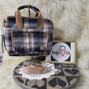 IHKWIP Excelsior Mini Tote with Crossbody Strap Nwts Positively Plaid Sold out